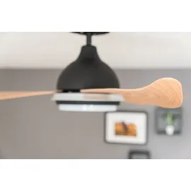 Pepeo Bayu 122 cm Deckenventilator braun mit Licht inkl. Fernbedienung