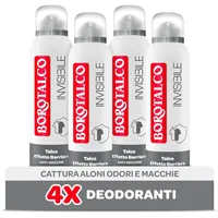 Borotalco Unsichtbares Deo Spray 4 x 150 ml