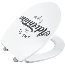 WELLWATER WC-Sitz »Relief Adventure«, Duroplast Relief, mit Absenkautomatik - bunt