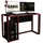 Hti-Living Gamer Gaming Desk 120 x 54 cm schwarz/rot