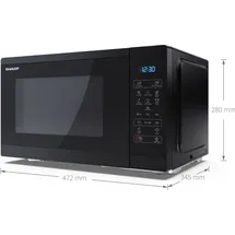 Sharp YC-MS252AE-B Schwarz