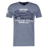 Superdry T-Shirt - Blau,Weiß,Dunkelblau - S