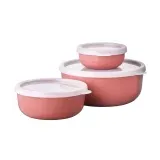 Mepal Lumina Vorratsdose, luftdicht, 3-teiliges Set 106288178700 – Vivid mauve