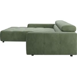 Candy Eckcouch Polyester 3-Sitzer Grün
