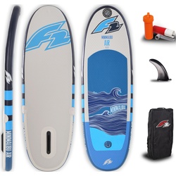 Inflatable SUP-Board F2 „F2 Mini Malibu Air“ Wassersportboards Gr. 8,0“ 244 cm, blau (blau, grau) Stand Up Paddle