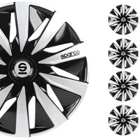 Sparco Radzierblenden Lazio 16-Zoll Schwarz/Silber