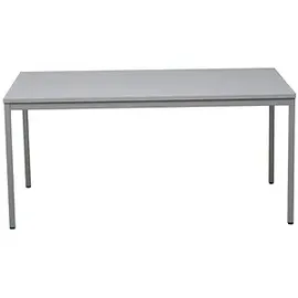 Gürkan Mehrzwecktisch grau rechteckig, Vierkantrohr grau, 180,0 x 80,0 x 75,0 cm