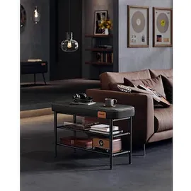 VASAGLE Sitzbank LSB054B01 schwarz Kunstleder 80,0 cm