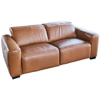 KAWOLA Sofa FINN 3-Sitzer mit Relaxfunktion Leder cognac