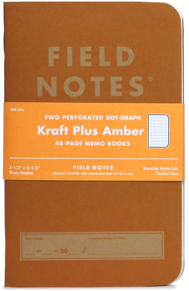 Field Notes Kraft Plus Amber 2-pack FNC-57a