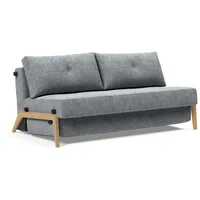 Innovation Living Schlafsofa Cubed Eiche Stoff Grau Granit 160 cm