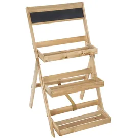 Hi Blumentreppe aus Holz 3 Etagen  41 x 49,5 x 75 cm klappbar