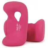 HXD-ERGO Hanteln Set Frauen, Neopren Hanteln 2er Set für Krafttraining Yoga Pilate Gymnastik Boxen, Komfortables Ergonomisches Design, 1,4kg/1,8kg/2,3kg/2,7kg/3,2kg/3,6kg, Rosa