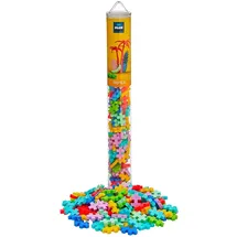 Plus-Plus Plus-Plus® 9604264 - Tropical, Tube, 100 Bausteine, Konstruktionsspielzeug, Colormix