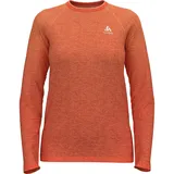Odlo Damen T-shirt crew neck l/s ESSENTIA, living coral melange, L