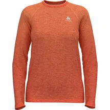 Odlo Damen T-shirt crew neck l/s ESSENTIA, living coral melange, L