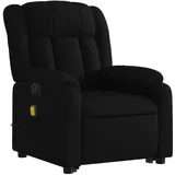 vidaXL Massagesessel mit Aufstehhilfe Stoff 149 x 77 x 0 cm Schwarz elektrisch