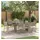 vidaXL Garten Essgruppe 9-tlg. Grau