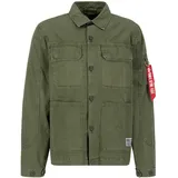 Alpha Industries Color Block Überhemd Dark Olive L