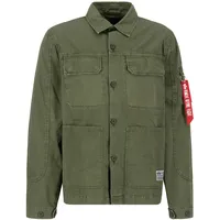 Alpha Industries Color Block Überhemd Dark Olive L