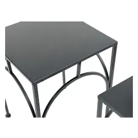 DanDiBo Ambiente Blumenhocker 2er Set 96449 40 x 40 cm Schwarz