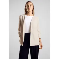 STREET ONE Kurzblazer STREET ONE Gr. 38, beige (smooth sand beige) Damen Blazer mit 34 Ärmeln