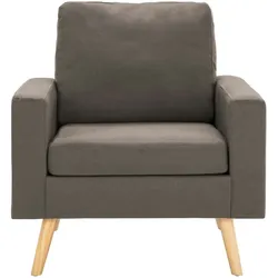 vidaXL Sessel Taupe Stoff
