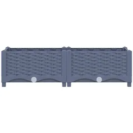 vidaXL Hochbeet 80x40x23 cm Polypropylen