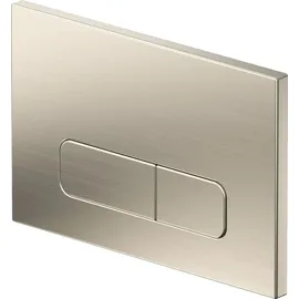 Wunderbad Drückerplatte Nickel Kompatibel zu Geberit Duofix Sigma (up 320) 2 Mengenspülung