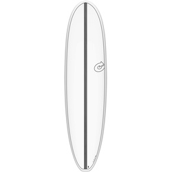 Torq TET Epoxy CS V+ Funboard Carbon Wellenreiter surfboard, Farbe: Weiß, Länge in Fuß: 7.4, Breite in inch: 22