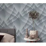 Fashion for walls Vliestapete »Lumina«, geometrisch, Phthalate frei, silberfarben