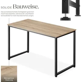 Tectake Schreibtisch Flint Braun