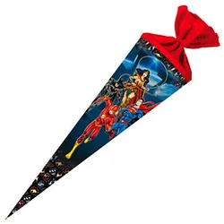 Nestler Tradition in Emotion Schultüte Justice League 70,0 cm blau/rot