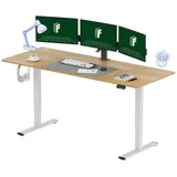 FLEXISPOT Schreibtisch Elektrisch höhenverstellbarer Schreibtisch, Sitz-Steh-Tisch (Ergonomischer Steh-Sitz Computertisch mit Memory-Funktion), 120/140/160/180/200 cm 200 cm x 80 cm