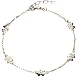 Fußkette FIRETTI "Schmuck Geschenk Silber 925 Körperschmuck Erbskette", silber (silberfarben), Fußkettchen, Silber 925 (Sterlingsilber)