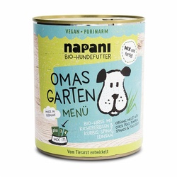 napani Bio Menü für Hunde Omas Garten Dose 800 g