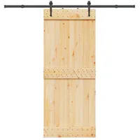 vidaXL Narvik rechts 85 x 210 cm Braun/Schwarz