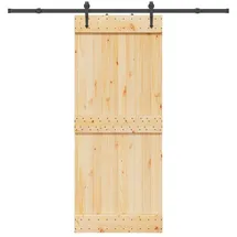 vidaXL Narvik rechts 85 x 210 cm Braun/Schwarz