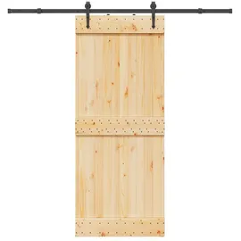 vidaXL Narvik rechts 85 x 210 cm Braun/Schwarz