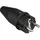 as - Schwabe AS Schwabe 60412 Schutzkontaktstecker Vollgummi 230V Schwarz IP44