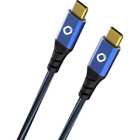 Oehlbach USB Kabel 1 m USB 3.0 / USB 3.1 Gen1) USB-C® Stecker, USB-C® Stecker 1.00 Blau