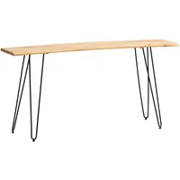 KADIMA DESIGN Schreibtisch 150x36x75 cm Massivholz / Metall Computertisch