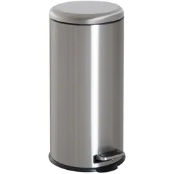 HOMCOM Treteimer Edelstahl, Kunststoff