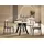WFL GROUP Runder Ausziehtisch 90 x 77 x 90 cm weiß