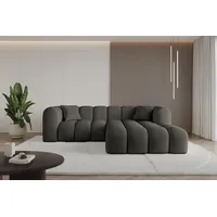 ALTDECOR Ecksofa in L-Form OLEA-L1 - 231x173x74 cm Schwarz - Corner Sofa Bett Eckcouch Couch Wohnlandschaft Cauchsofa - Schwarz