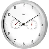 OEM Teesa Wanduhr 30 cm TSA0049 silber/weiß