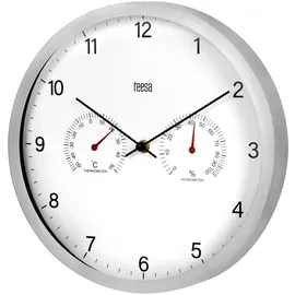 OEM Teesa Wanduhr 30 cm TSA0049 silber/weiß