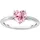 Thomas Sabo TR2476-051-9 Damen-Ring Pinkfarbenes Herz Silber, 56/17,8