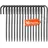 Vevor Bodenanker, 304,8 mm, J-Typ mit 10 mm Durchmesser, verzinkte Zeltheringe, Erdanker, Erdnägel, Heringe, für Zelten, Vordächern, Camping, Trampolin, Blumenständer (16er-Pack)