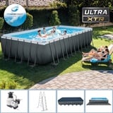 Intex 732 x 366 x 132  Swimming Pool Rechteck Stahlbecken Frame Schwimmbad 26362